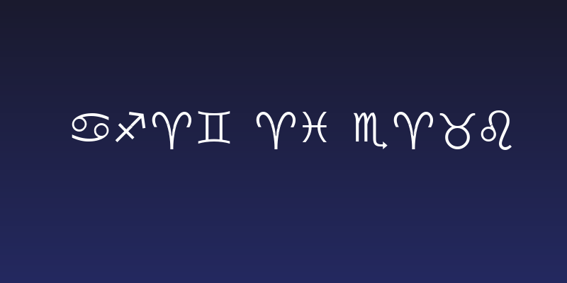 Zodiac Alphabet Social Header