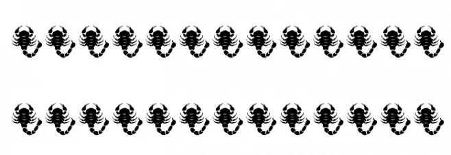 Zodiac Nice Caratteri MAIUSCOLE