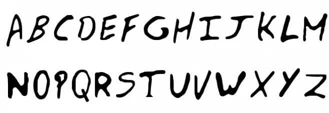 Zodiac Notes Regular Шрифта ВЕРХНИЙ