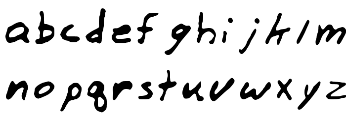 Zodiac Notes Regular Font LOWERCASE