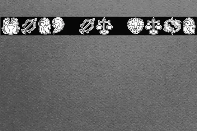 Zodiac Signs Regular Font examples