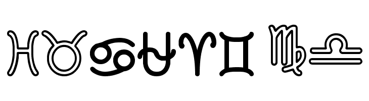 Zodiac St  Free Fonts Download