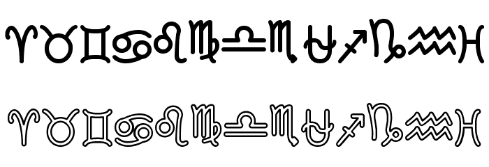 Zodiac St Font LOWERCASE