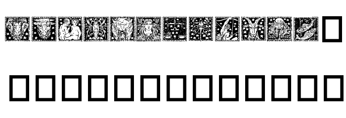 Zodiac02 Font LOWERCASE