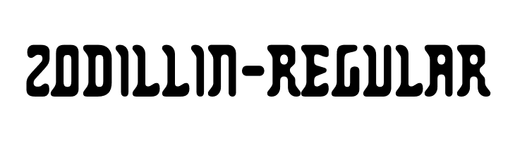 Zodillin-Regular  免费字体下载
