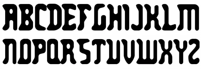 Zodillin-Regular フォント 大文字