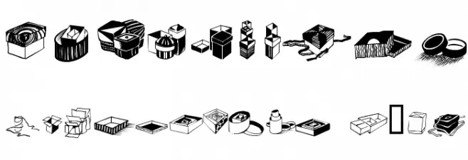 Zoeboxes Normal Font OTHER CHARS