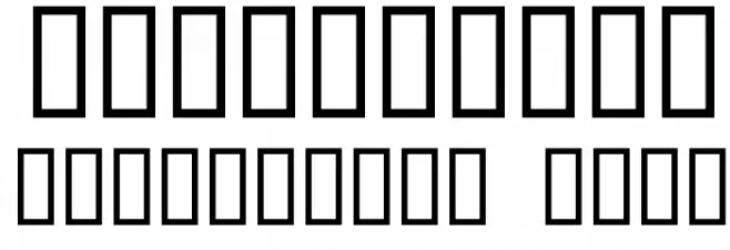 Zoeknots Font Alte caractere