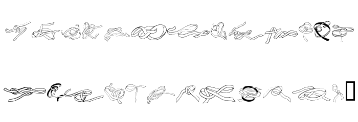 Zoeknots Font LOWERCASE