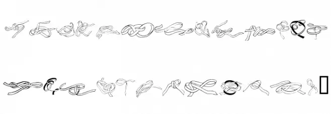 Zoeknots Font Litere mici