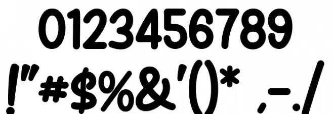 Zoete Dromen Font OTHER CHARS