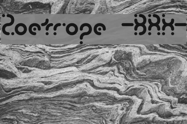 Zoetrope -BRK- Font examples