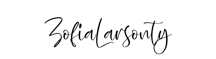 Zofia Larsonty  नि: शुल्क फ़ॉन्ट्स डाउनलोड