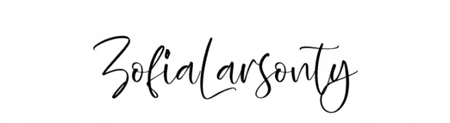 Zofia Larsonty  Frei Schriftart Herunterladen