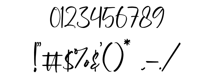 Zofia Larsonty Font OTHER CHARS