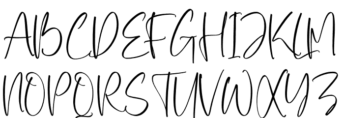 Zofia Larsonty Font UPPERCASE