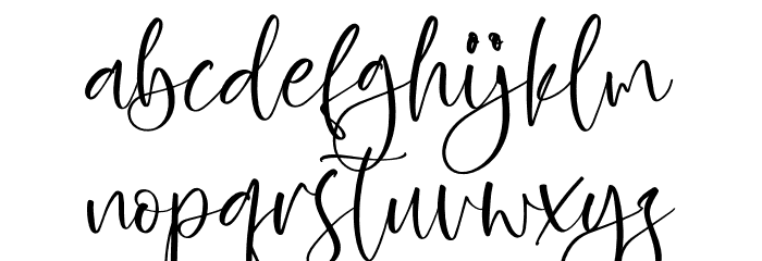 Zofia Larsonty Font LOWERCASE