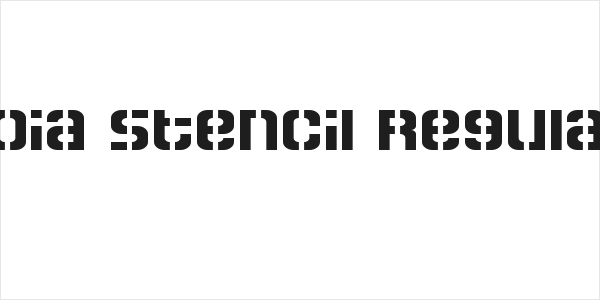 Zoia Stencil Regular Logo