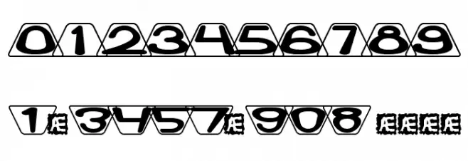 Zoidal BRK Font Alte caractere