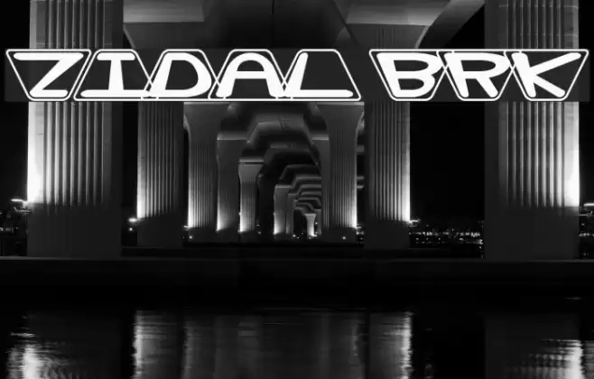 Zoidal BRK Font examples