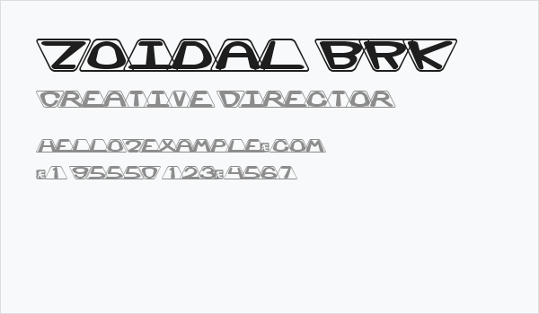 Zoidal BRK Business Card