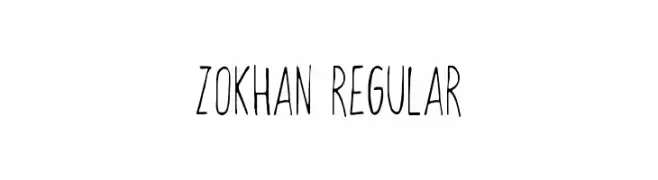 Zokhan Regular  Fuentes Gratis Descargar