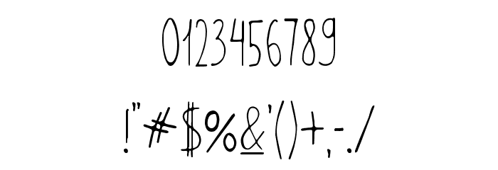 Zokhan Regular Font OTHER CHARS