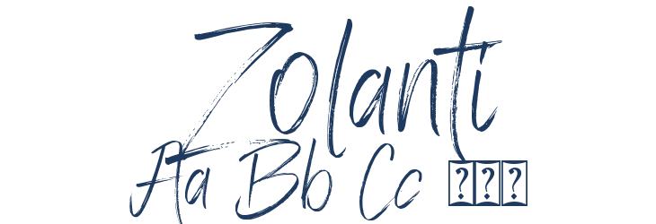 Zolanti Font Preview