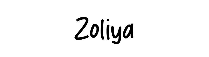 Zoliya  नि: शुल्क फ़ॉन्ट्स डाउनलोड
