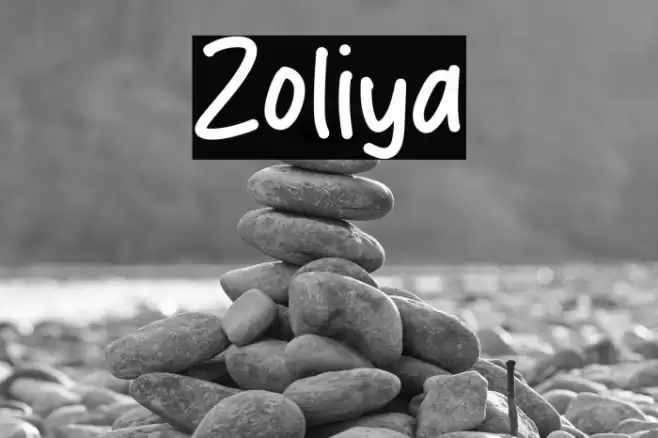 Zoliya Font examples
