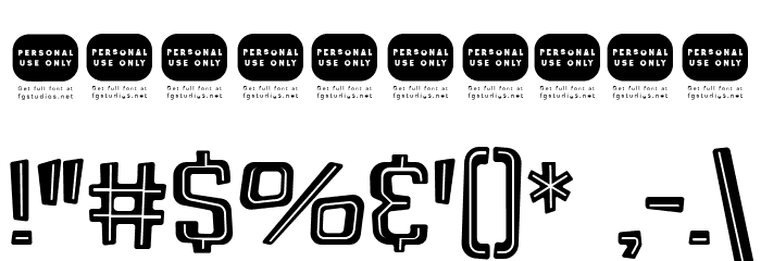 Zolla Outlined Font OTHER CHARS
