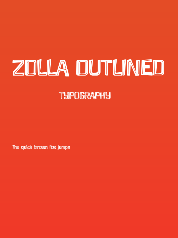 Zolla Outlined Poster