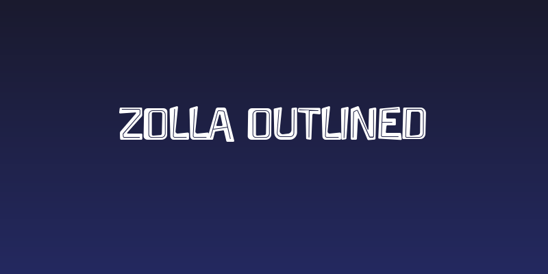 Zolla Outlined Social Header
