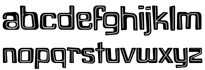 Zolla Outlined Font LOWERCASE