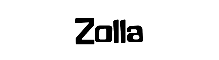 Zolla  フリーフォントのダウンロード