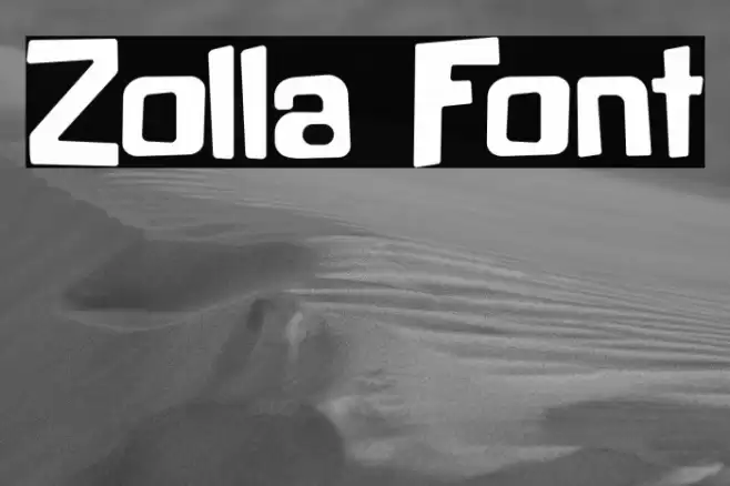 Zolla Caratteri examples