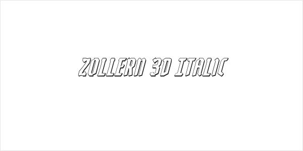 Zollern 3D Italic Logo