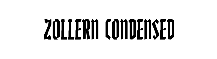 Zollern Condensed  免费字体下载