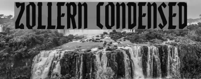 Zollern Condensed Font examples