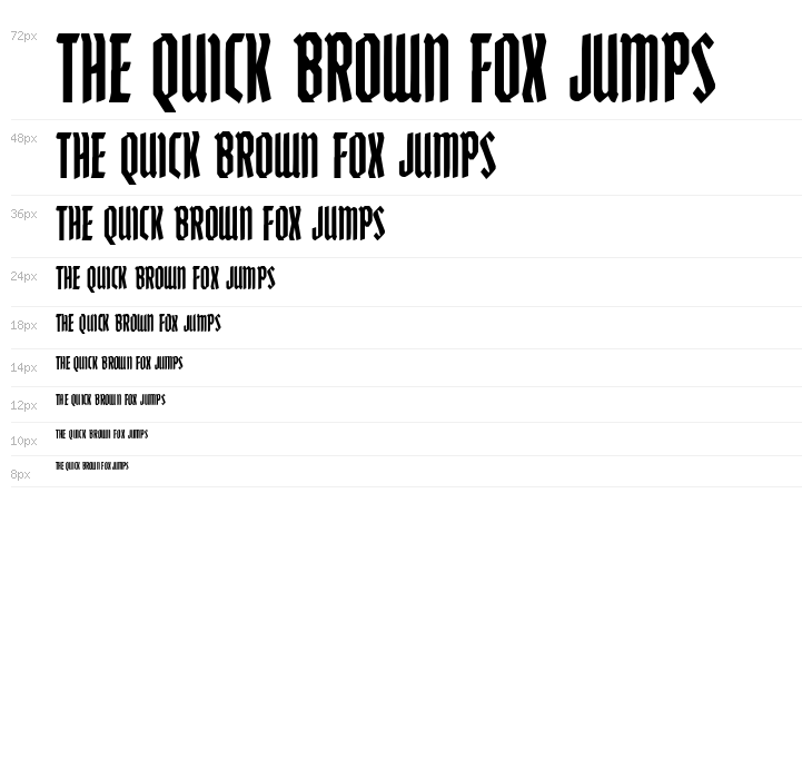 Zollern Condensed Waterfall