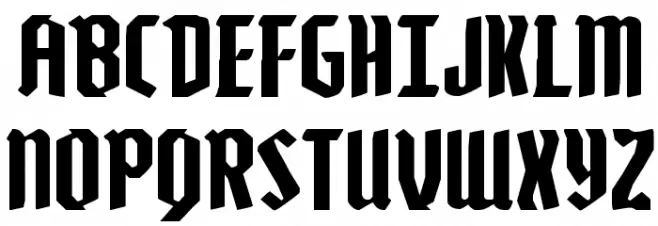 Zollern Expanded Schriftart Groß