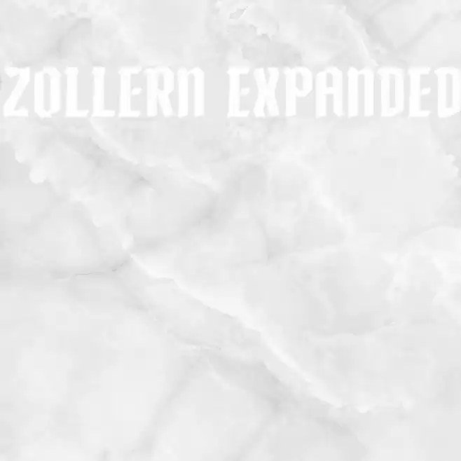 Zollern Expanded Font examples