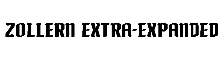 Zollern Extra-Expanded  font caratteri gratis