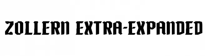Zollern Extra-Expanded  font caratteri gratis