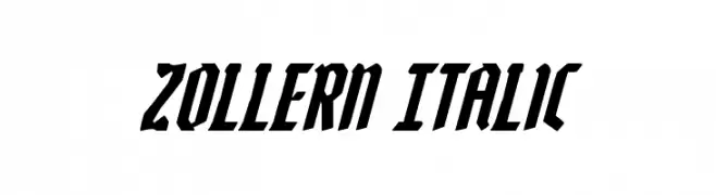 Zollern Italic  baixar fontes gratis