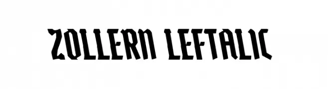 Zollern Leftalic  フリーフォントのダウンロード