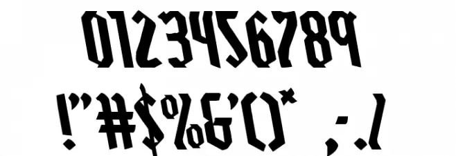 Zollern Leftalic Font OTHER CHARS