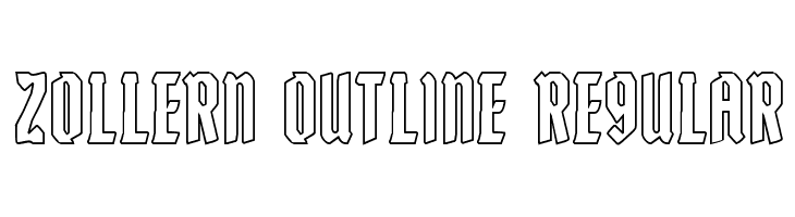Zollern Outline Regular  フリーフォントのダウンロード