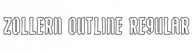 Zollern Outline Regular  font caratteri gratis