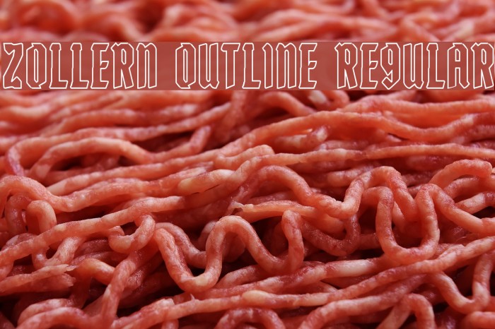 Zollern Outline Regular Font examples